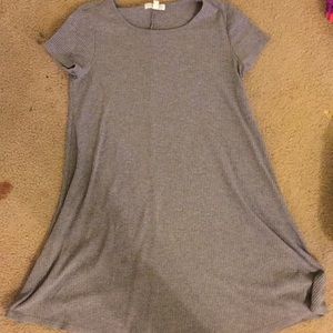 Grey t-shirt dress